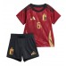 Camisa de Futebol Bélgica Axel Witsel #6 Equipamento Principal Infantil Europeu 2024 Manga Curta (+ Calças curtas)